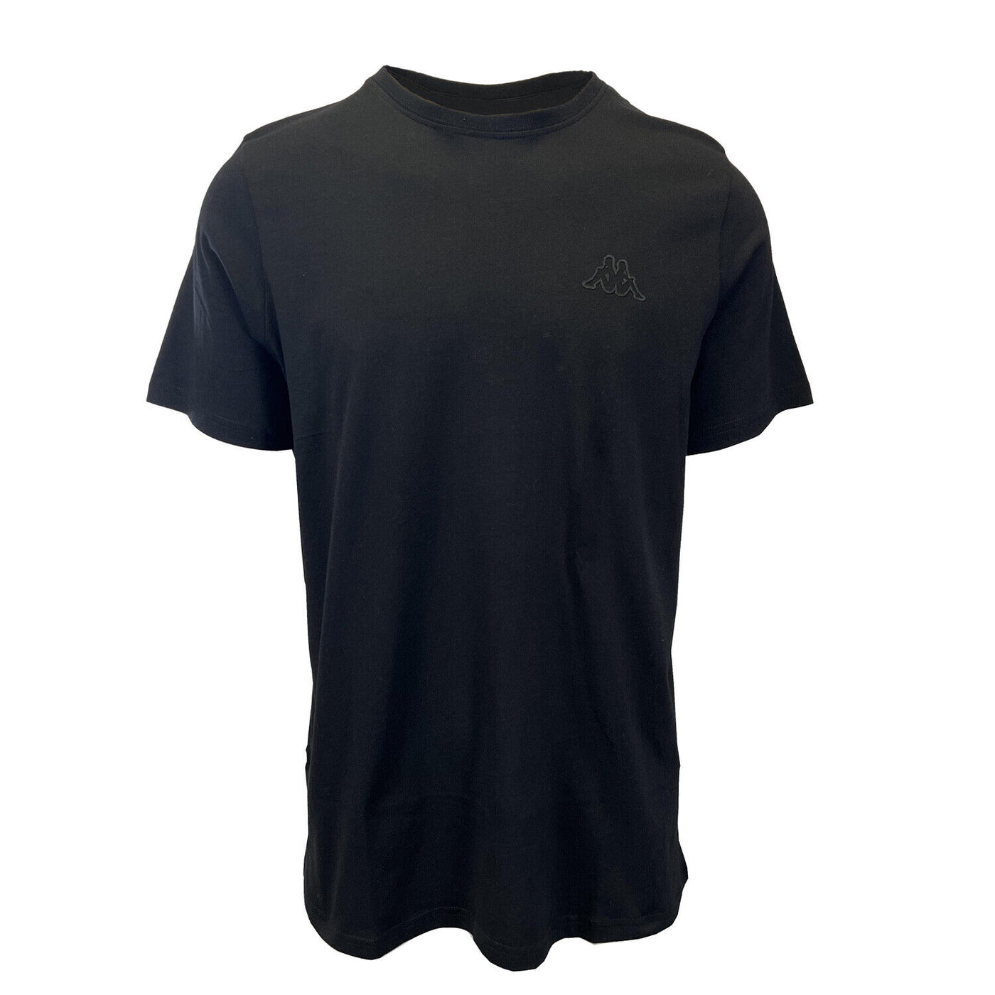 Kappa Men's T-Shirt Black Crew Neck Solid Regular Fit S/S (S10)