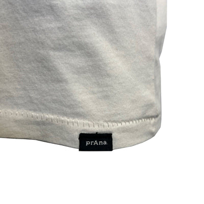 prAna Men's Canvas T-Shirt Everyday Slogan Short Sleeve Tee (S12)