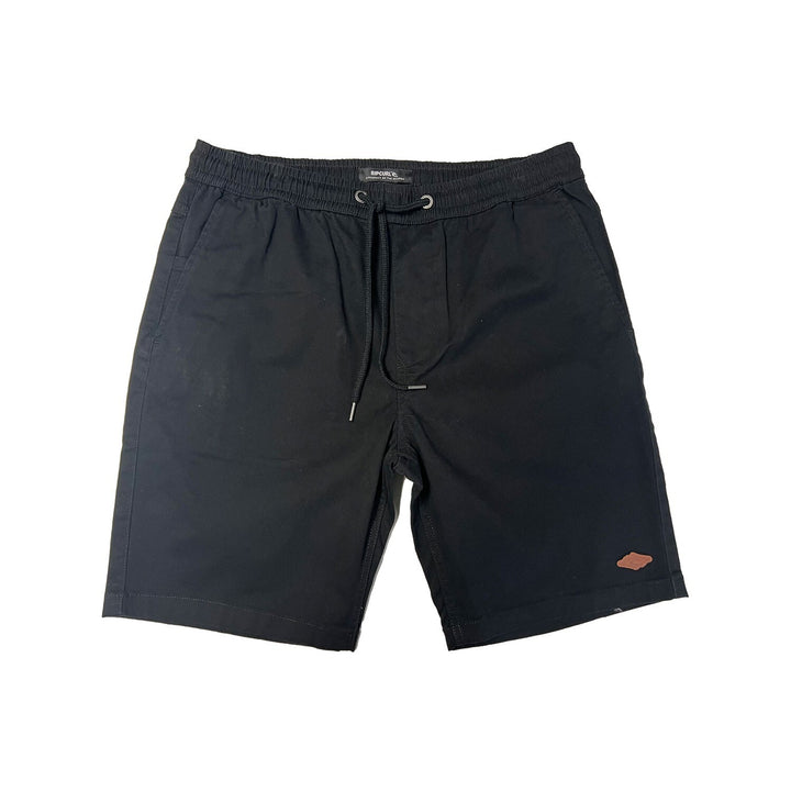 Rip Curl Men's Short Classic Surf Volley Elastic Waist Walkshort (Khaki, Black)