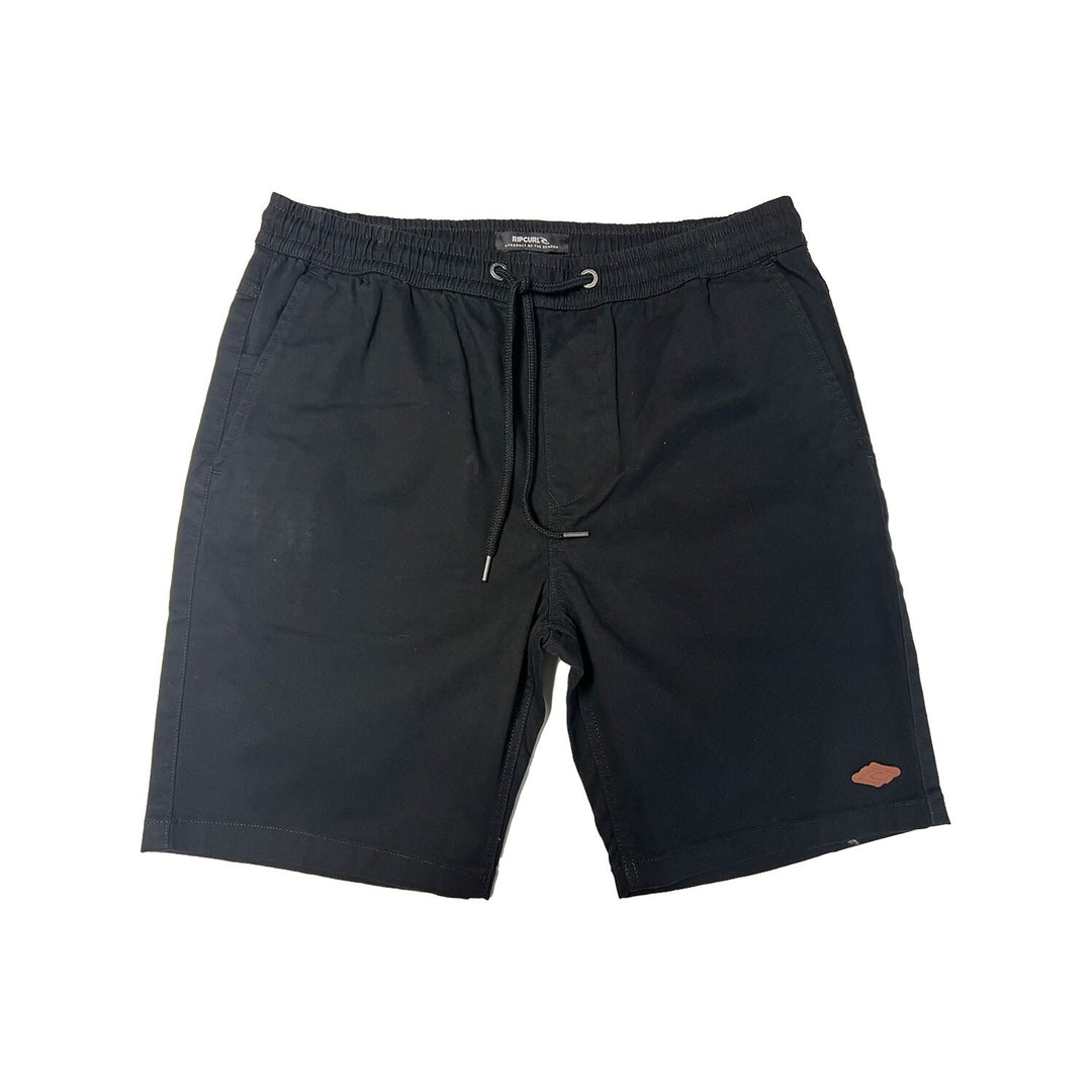 Rip Curl Men's Short Classic Surf Volley Elastic Waist Walkshort (Khaki, Black)