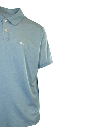 Tommy Bahama Men's Air Blue Performance Polo 2 Buttons T-Shirt S/S (S17)