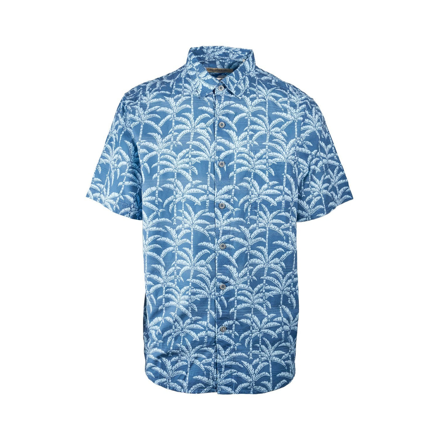 Tommy Bahama Men's Regal Blue Shirt Palm Bliss Button-Up Cotton Pocket S/S (S15)