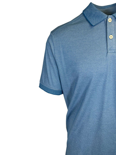 Tommy Bahama Men's Blue Hydrangea Performance Polo 2 Buttons T-Shirt S/S (S03)