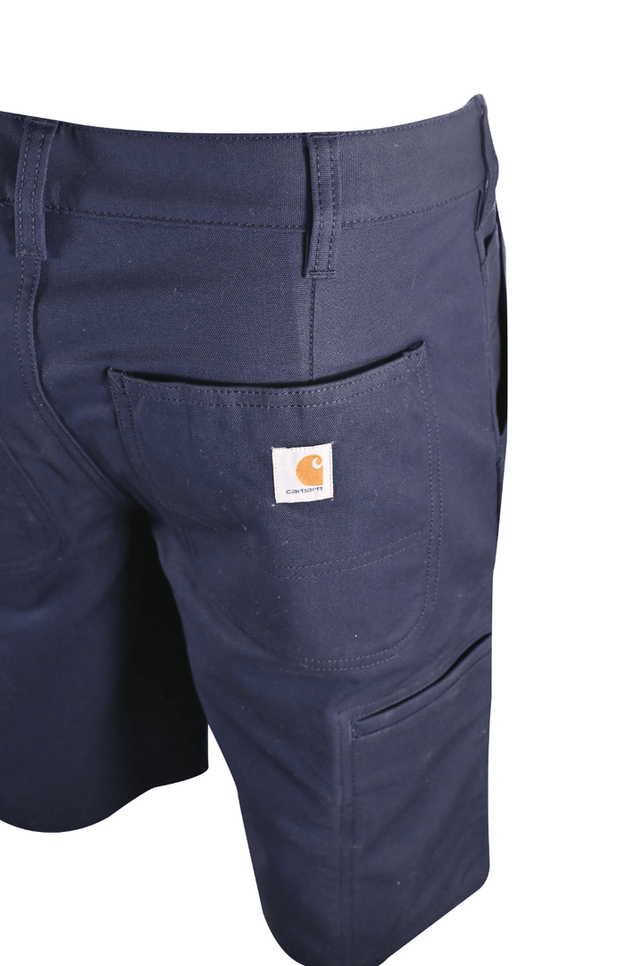 Carhartt Women's Chino Shorts Navy Rugged Flex Rigby Relaxed Fit