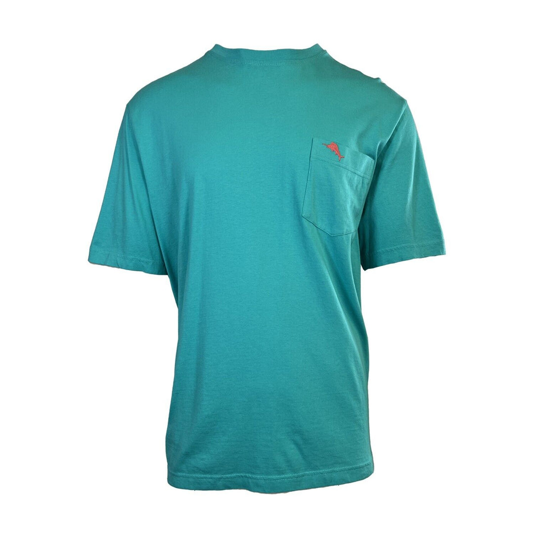 Tommy Bahama Men's Ming Jade T-Shirt Crew Neck Bali Skyline Pink Logo Tee (S34)