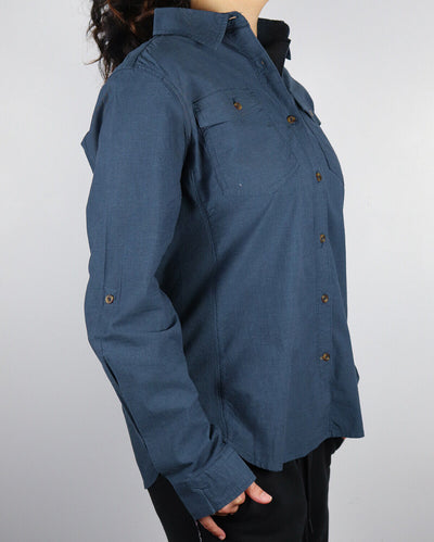 Carhartt Women's Prussian Blue L/S Woven Shirt (209)