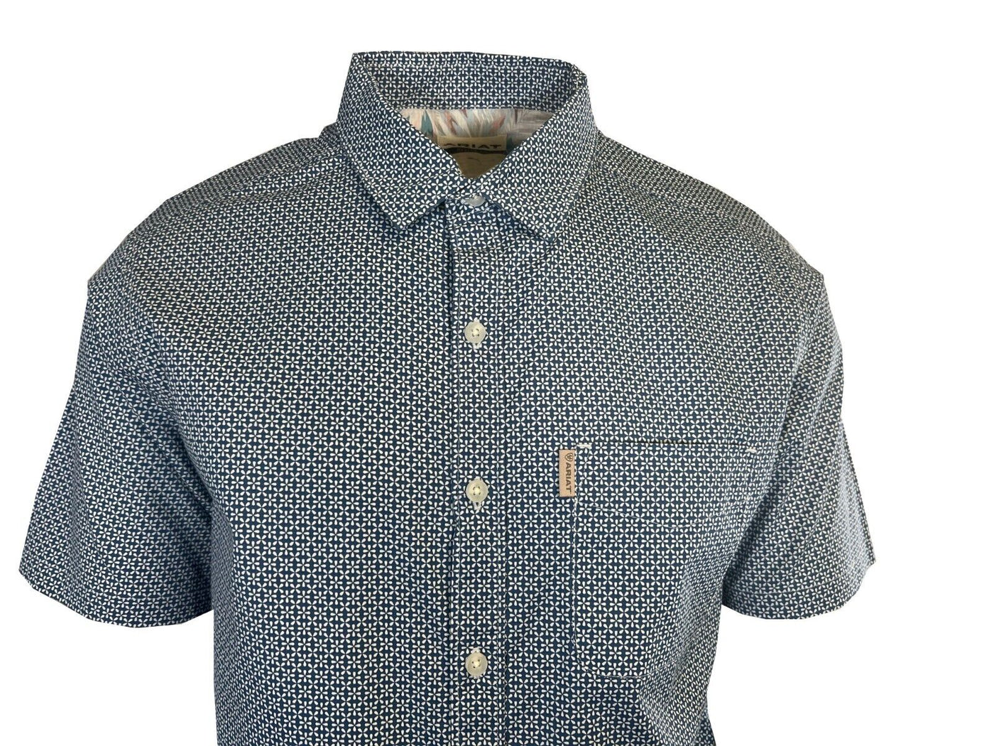 Ariat Men's Blue Ridge Shirt Miller Stretch Modern Fit Button Up S/S (S30)