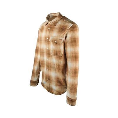 Billabong Men's Multicolour Fleece Furnace Flannel Printed DWR Overshirt Pocket