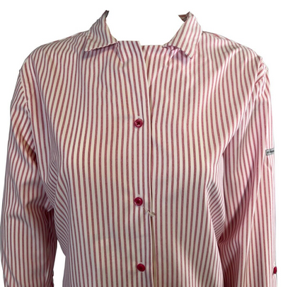 Columbia Women's Shirt Pink Striped W Ross River Trail EXS Woven L/S (693)