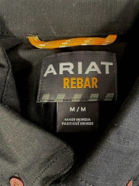 Ariat Men's Shirt Black Rebar Long Sleeve Woven (S15)