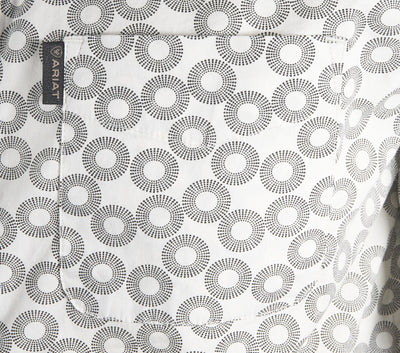 Ariat Men's Shirt Marc & Morgan Stretch Modern Fit S/S Vanilla Ice, White (S49)