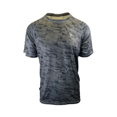 Spyder Swim Men's Camo T-Shirt Rashguard Surf - Sand - Sun Short Sleeve