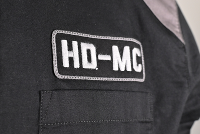 Harley-Davidson Men's Shirt Grey Black HDMC Long Sleeve Woven (124)