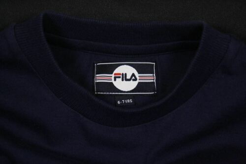 FILA Boy's Navy Blue & White Two-Toned T-Shirt & Pants Set (S01)