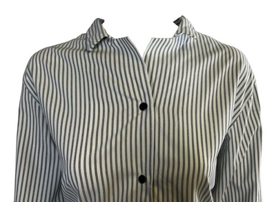 Columbia Women's Shirt Grey Striped W Ross River Trail EXS Woven L/S (010)