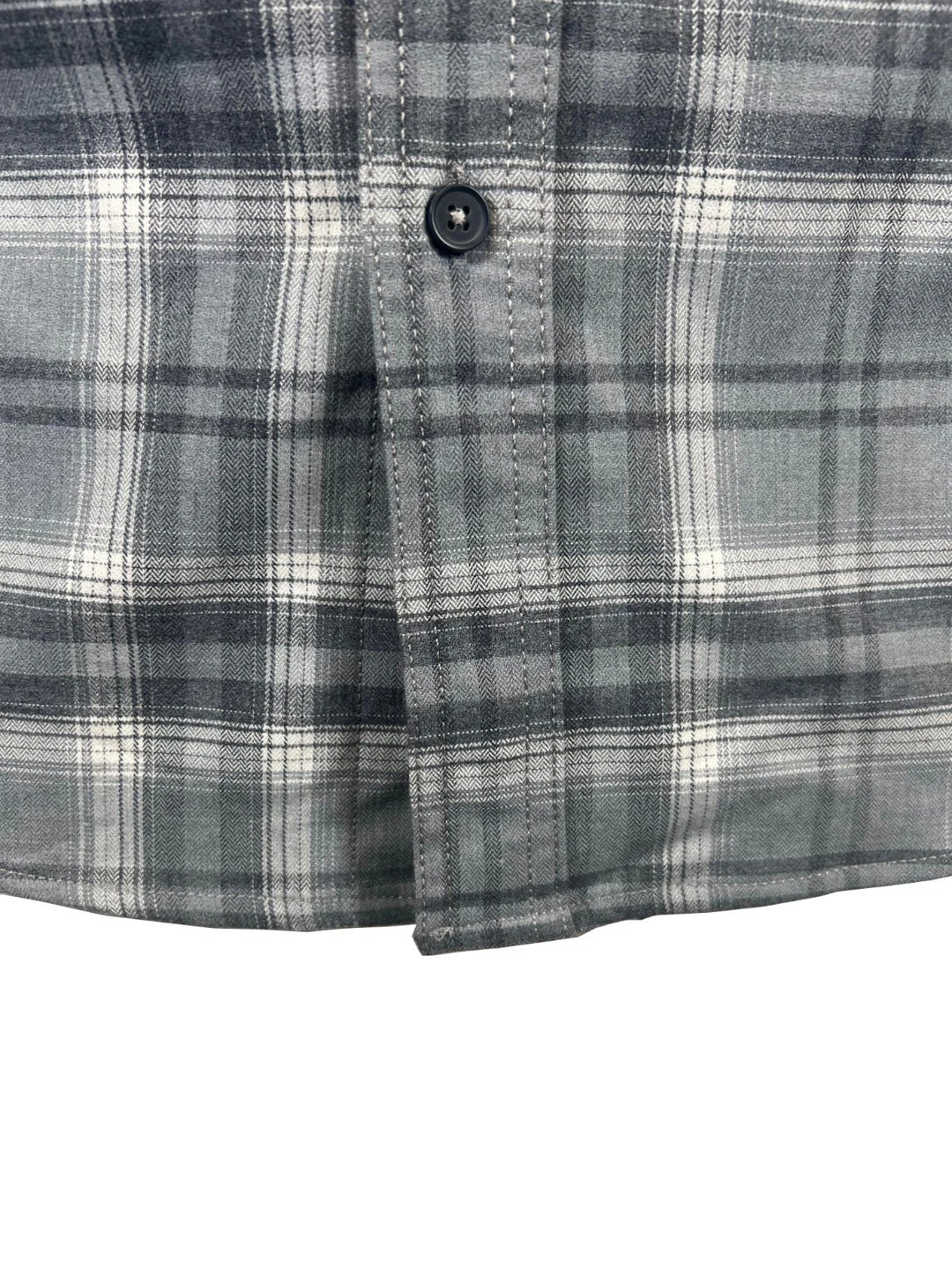 Ridgecut Men's Grey Plaid Shirt Flannel Chest Zip Pocket Long