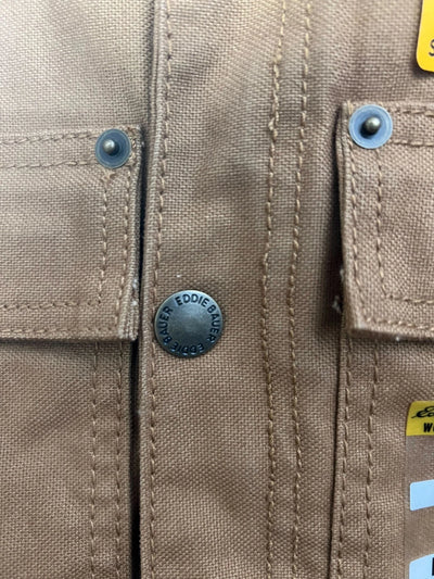 Eddie Bauer Workwear Men's Brown Jacket Foreman Fit 3M Thinsulate Zipper (S02)