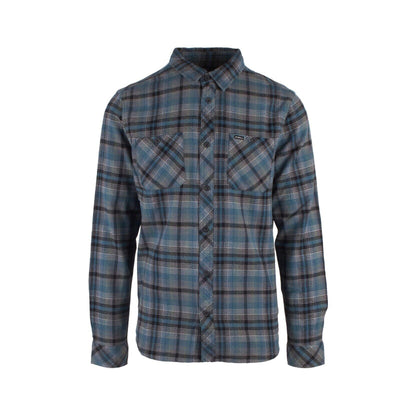 O'Neill Men's Hydro Blue Plaid Whittaker L/S Flannel Shirt (S02)