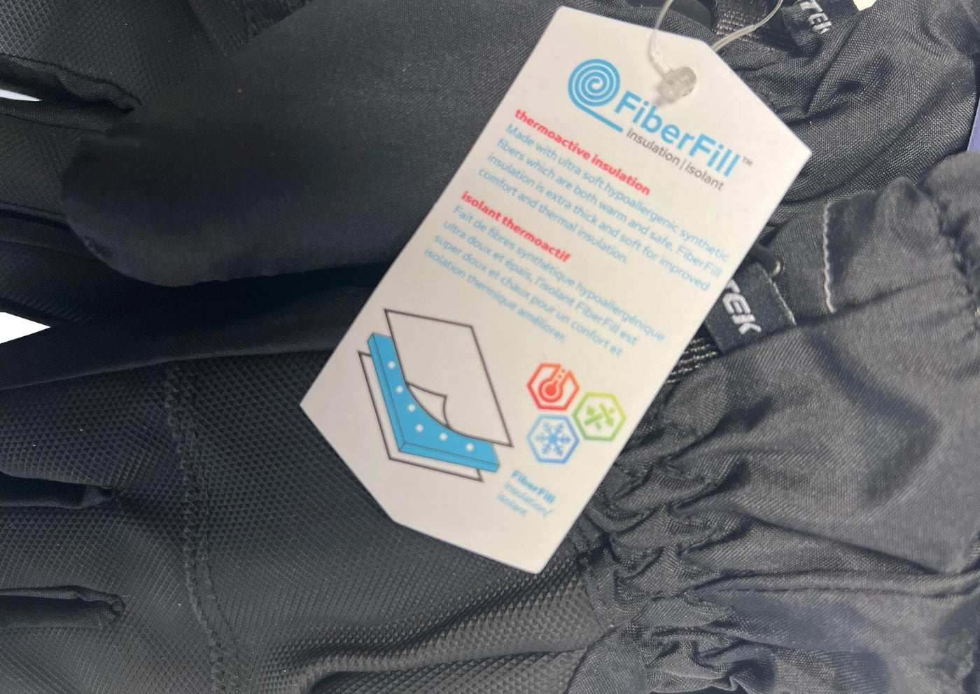 Snotek Junior's Black Stitched Performance Winter Ski Gloves ST318 (S02)