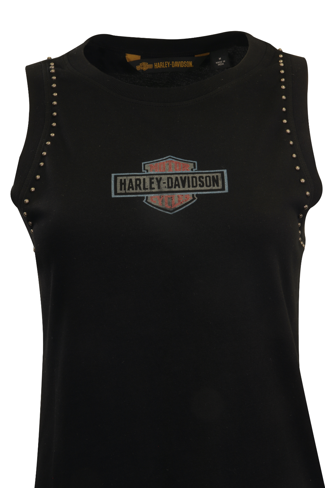 Harley Davidson Women's Tank Top Black Studs HD Official Logo (S09)