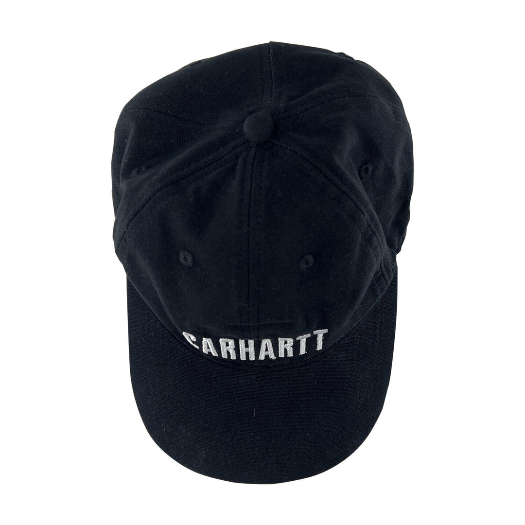 Carhartt Black Canvas Cap FastDry Comfort Block Letters (S07)