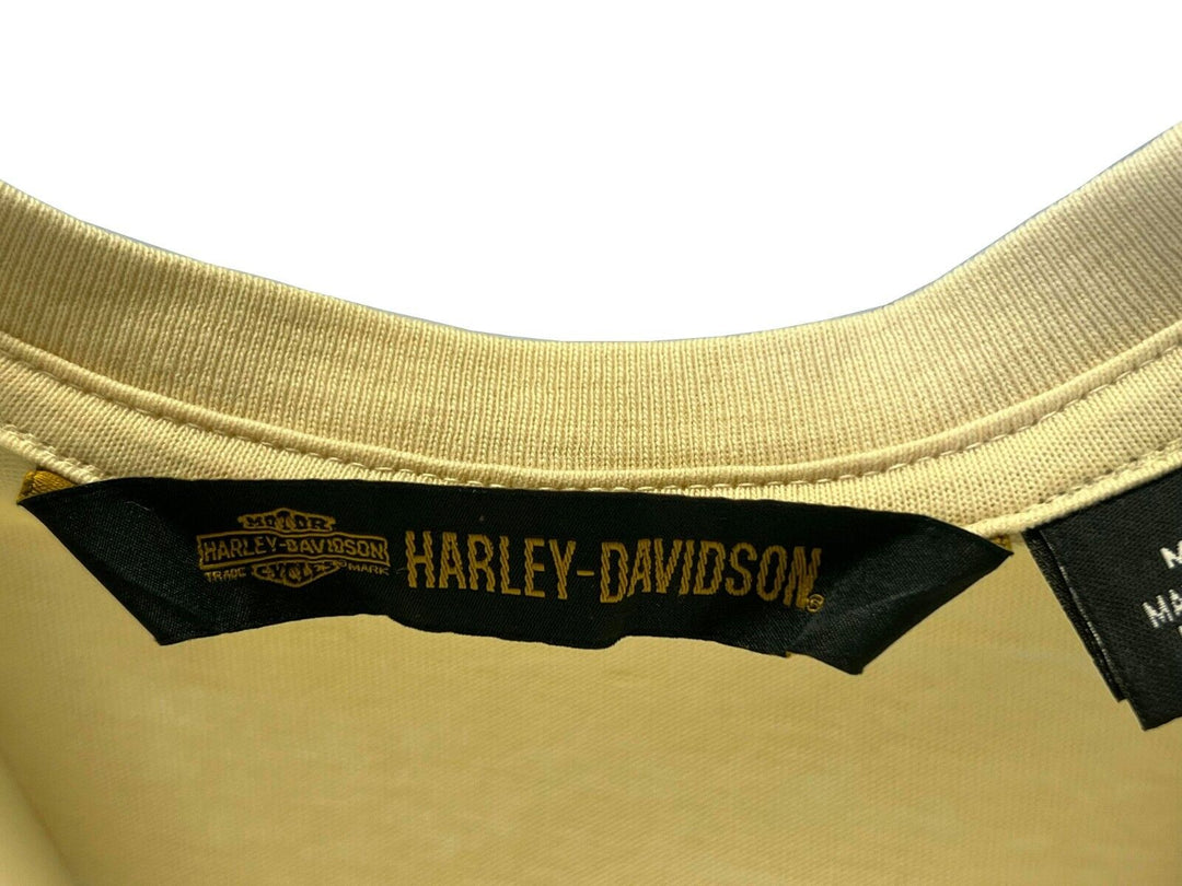 HD Branded Men's Bone White T-Shirt Letter Jersey Appliqué S/S Tee (S97)