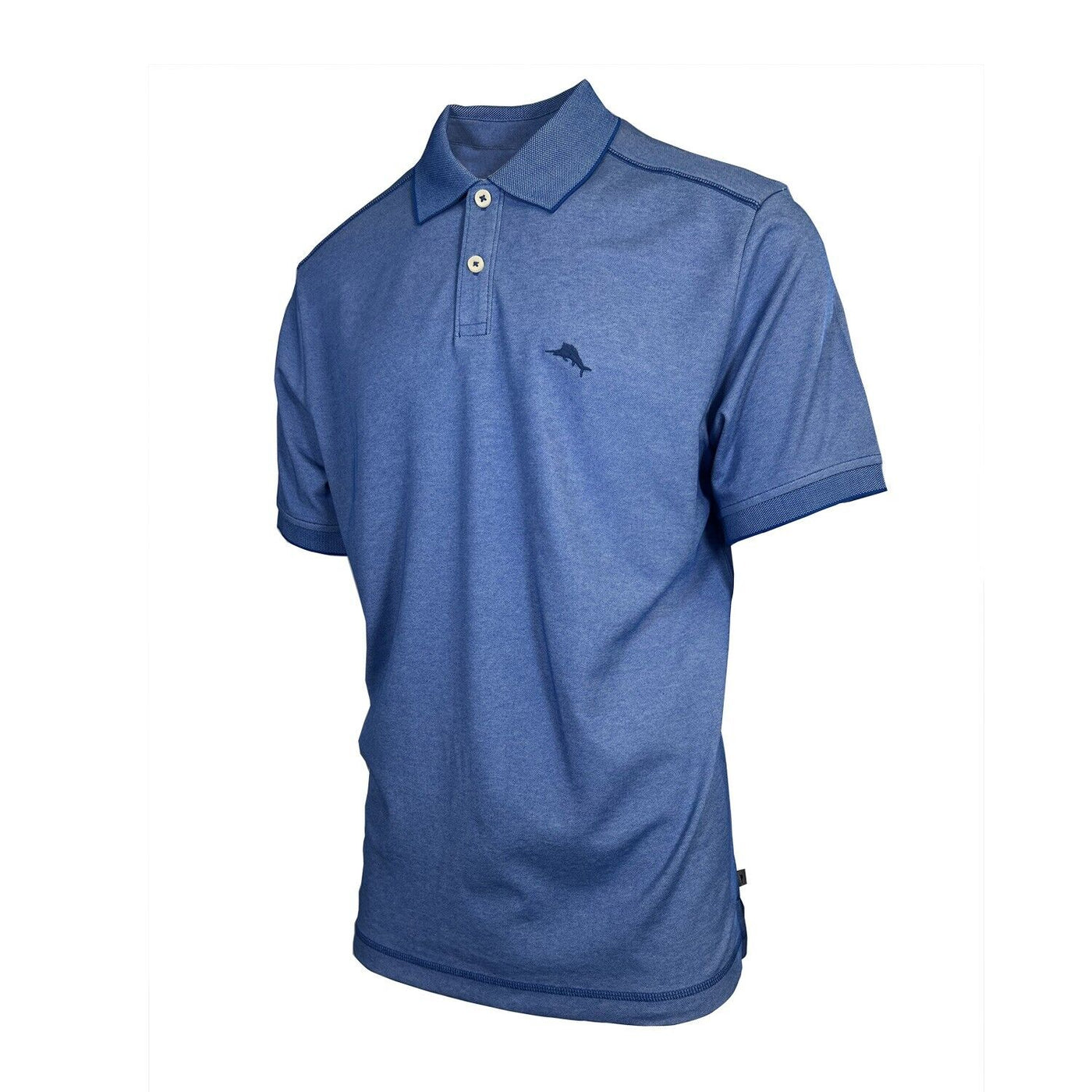 Tommy Bahama Men's Blue Splash Performance Polo 2 Buttons T-Shirt S/S (S18)