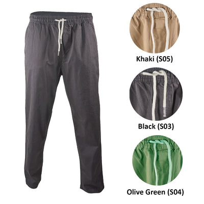 Quiksilver Men's Pant Stretch Canvas Beach Drawstring Lightweight (S03 - S05)