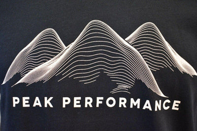 Peak Performance Men's T-Shirt Black Mountain Waves S/S Tee (S07)