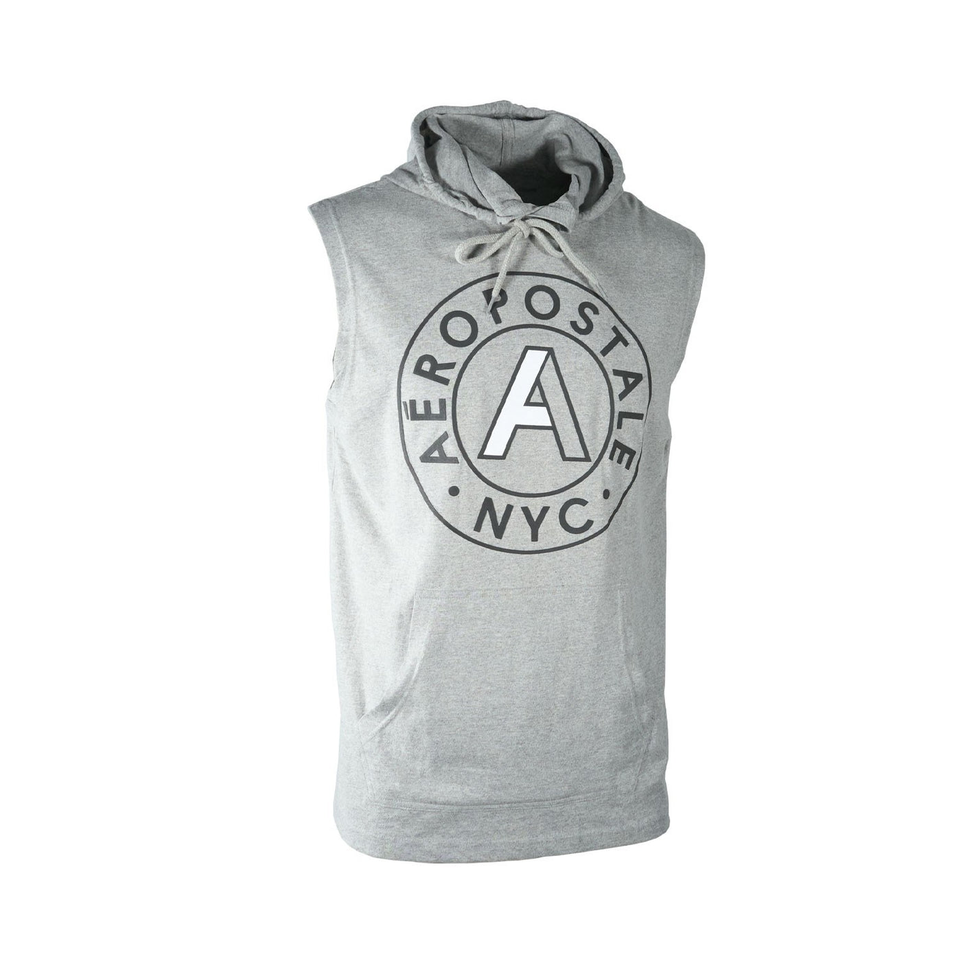 Aeropostale Men's Grey Tank Hooded Sleeveless (S01) - 1 Pack or 2 Pack