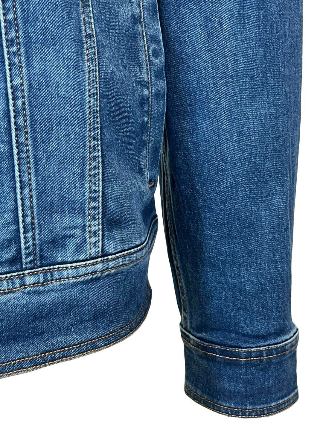 HD Branded Men's Dark Indigo Jacket Denim Chainstitch Embroidery (S77)