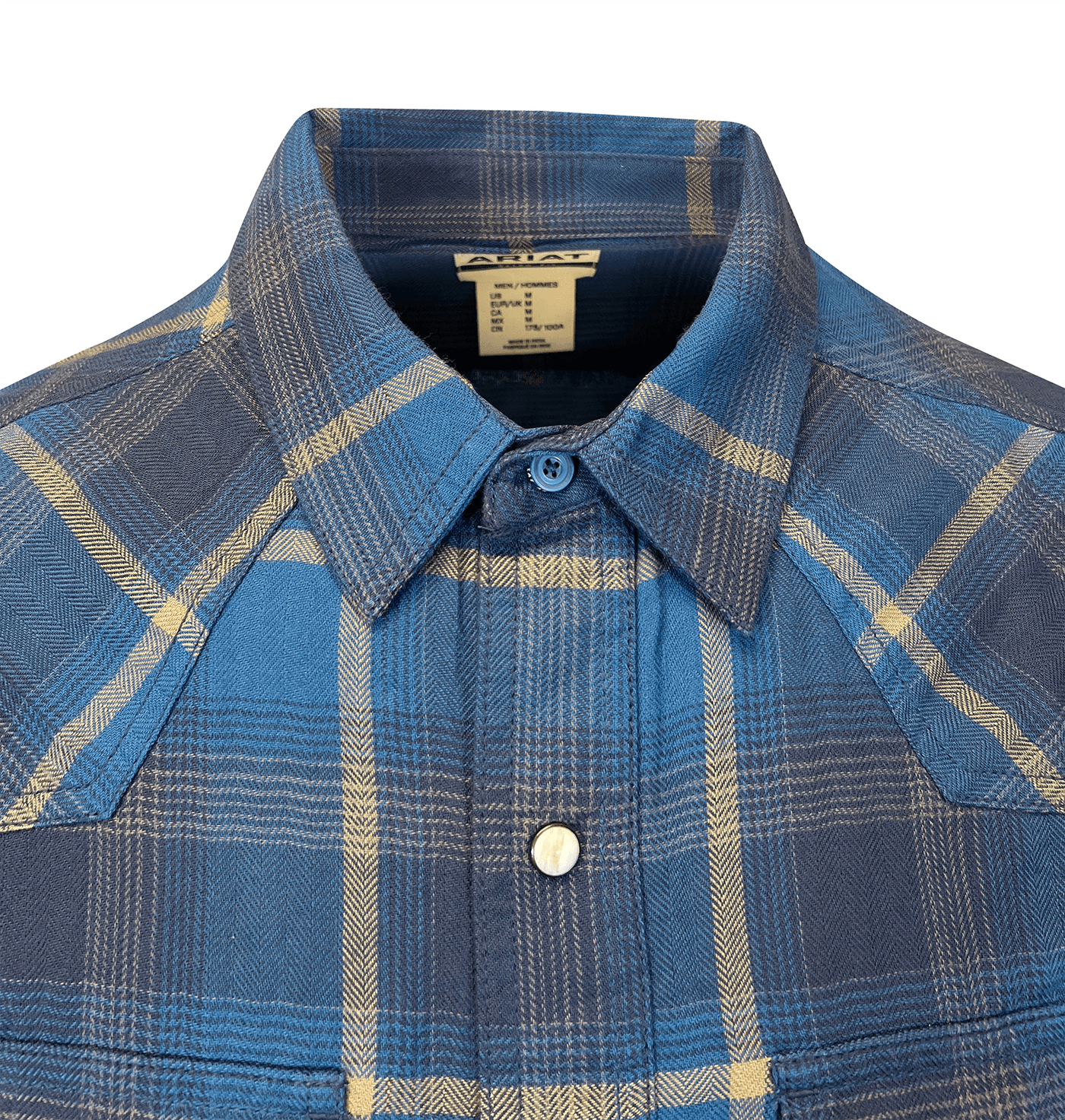 Ariat Men's Moon Howl Blue Shirt Harland Retro Fit (S16)