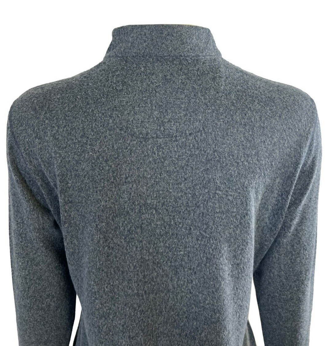 Greg Norman Women's Blue T-Shirt Nahe Heathered 1/4 Zip Mock