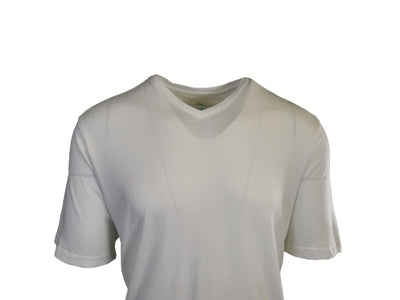 Tommy Bahama Men's White T-Shirt Solid V-Neck Bali Skyline Tee (S60)