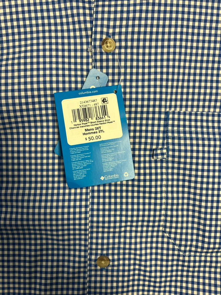 Columbia Men's Shirt Harbor Peak PFG Short Sleeve (487) (683) (498)