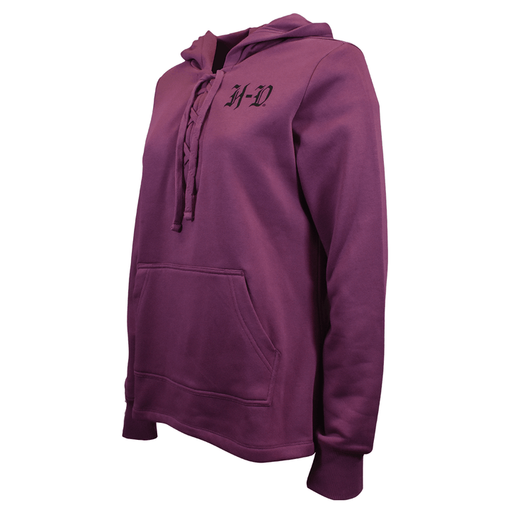 HD Branded Women's Hoodie Wood Violet Rebellious Laced Pullover (S06)