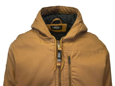 Rugged Wear Men's Brown Jacket Heavy-Duty Insulated Work L/S (S02)