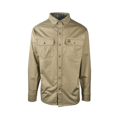 Companions Mossyoak Men's Shirt Dirt Cotton Twill 2 Flap Pockets L/S (S01 - S04)