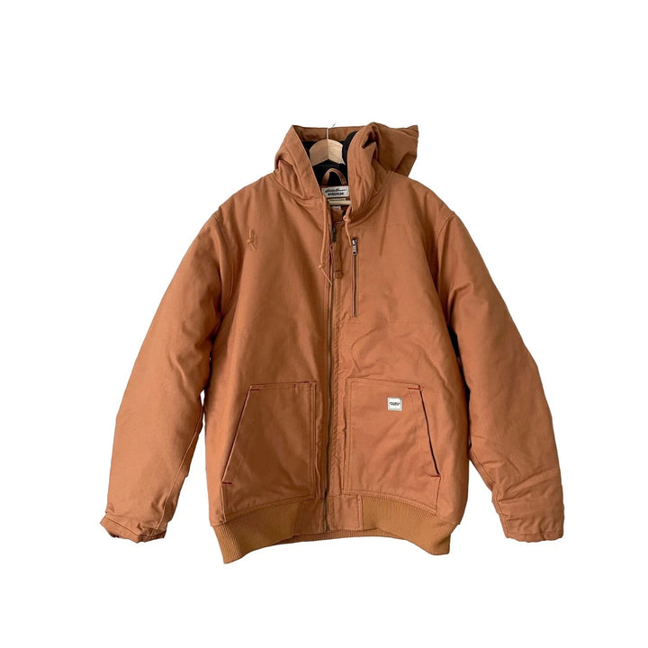 Eddie Bauer Men's Brown Duck Heavy-Duty Insulated Work Jacket