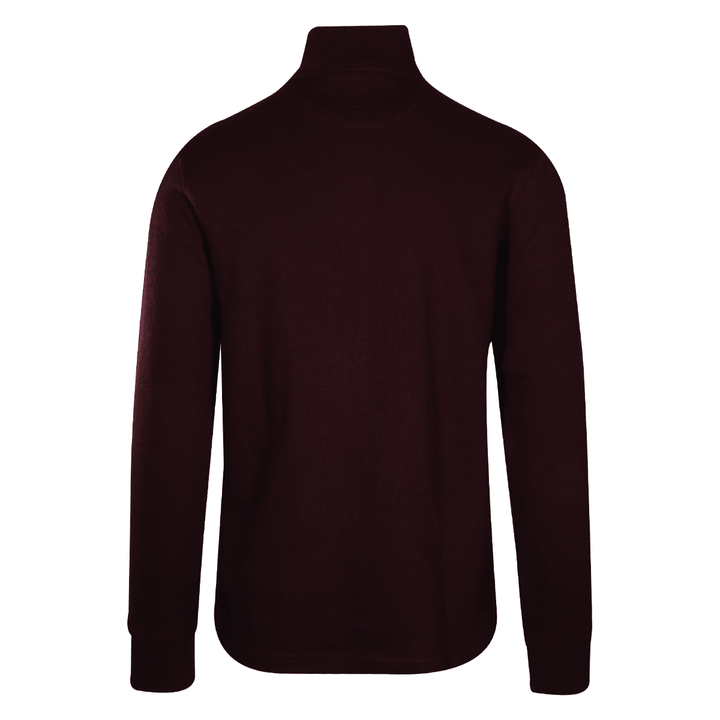Realtree Men's Sweater Burgundy Mock Neck Long Sleeve (S01)