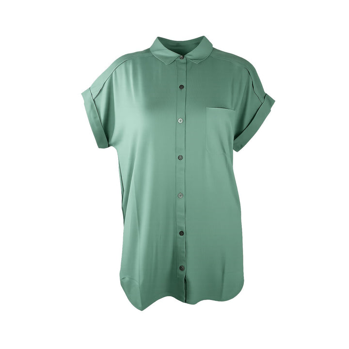 Tommy Bahama Women's DK Jade Shirt Kauai Hybrid Camp Tencel (S01)