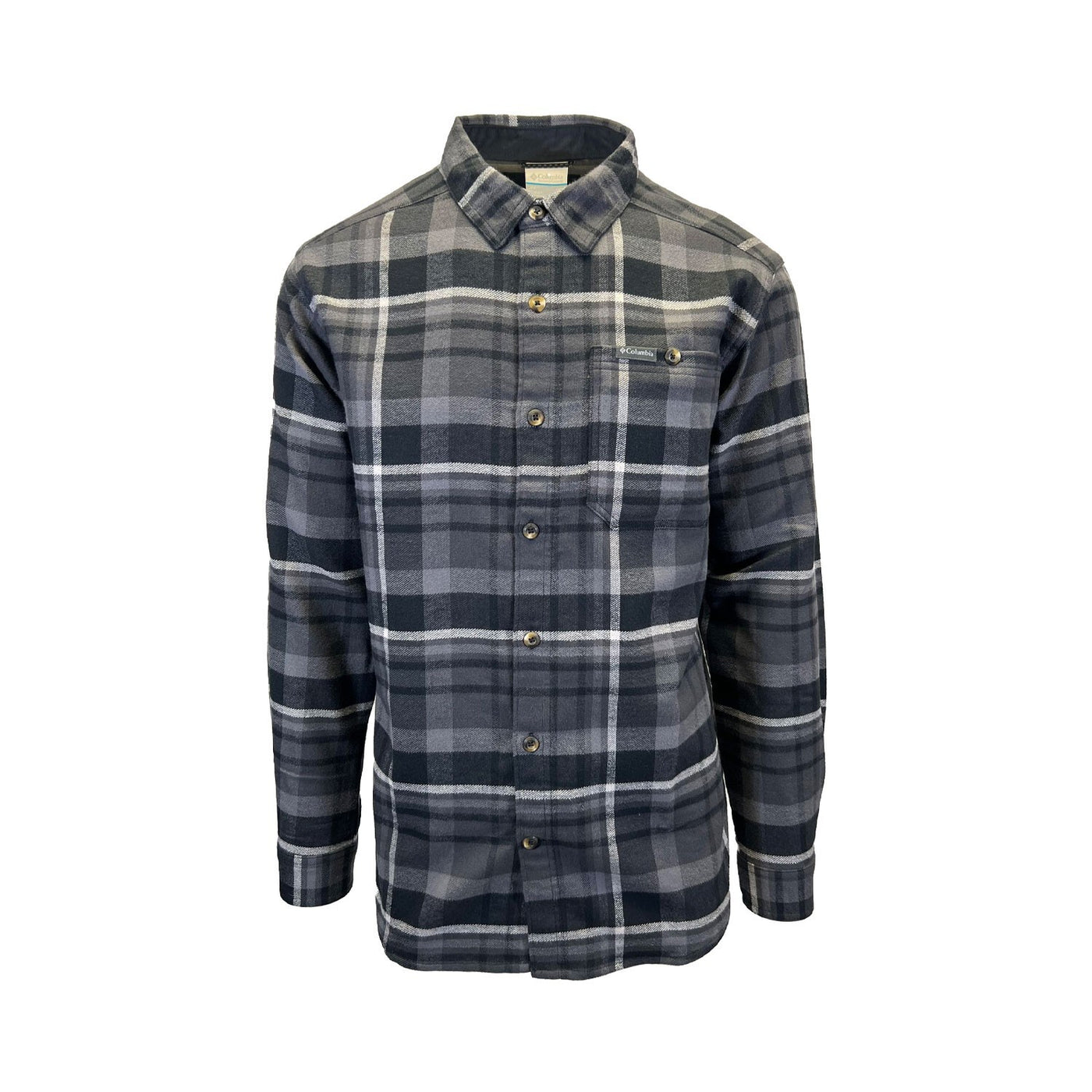 Columbia Men's Multi Plaid Shirt Pitchstone Flannel L/S - (010 & 464)