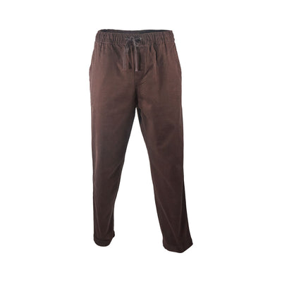 Quiksilver Men's Pant Stretch Canvas Beach Drawstring Twill & Dark Brown