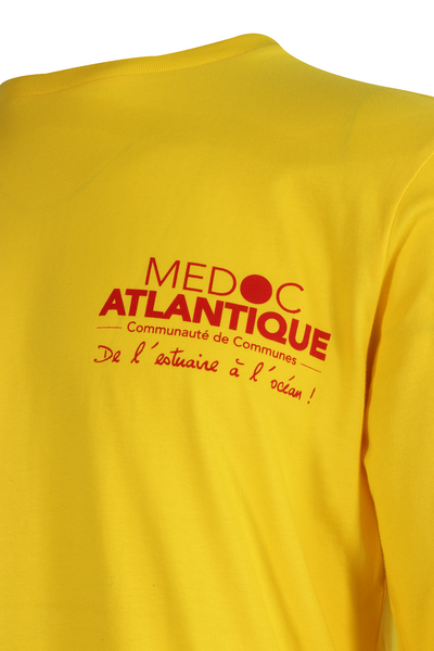 Quiksilver Men's T-Shirt Yellow Medoc Atlantique Text L/S (S02)