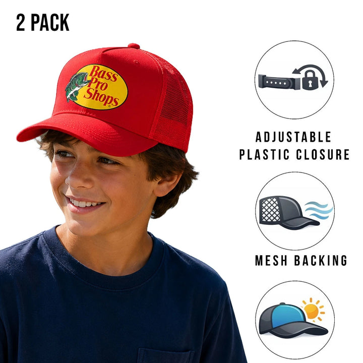 Bass Pro Shops Cap Scarlet Snapback Outdoor Youth&