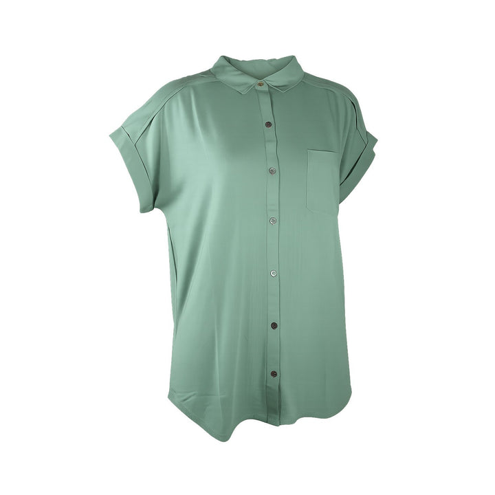 Tommy Bahama Women's DK Jade Shirt Kauai Hybrid Camp Tencel (S01)
