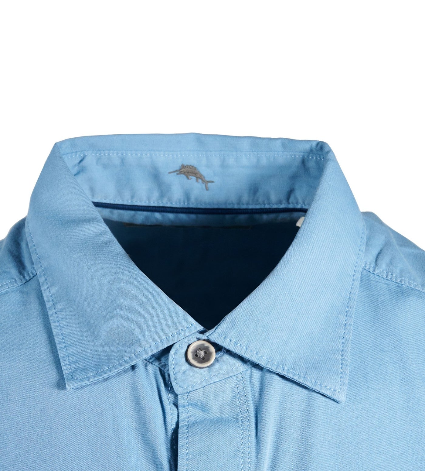 Tommy Bahama Men's Shirt Salty Seas Marlin Logo Specially Treated Pocket S/S