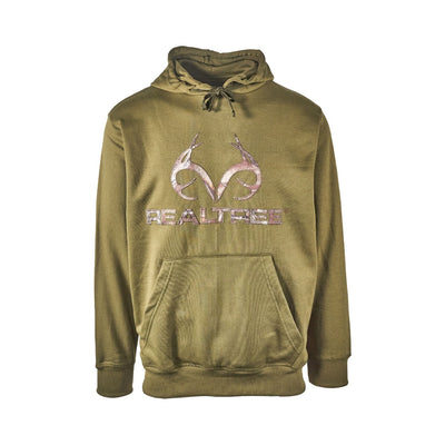 Realtree Men's Hoodie Edge Logo Camo Hood Lining Fleece Pullover (S05), (S06)