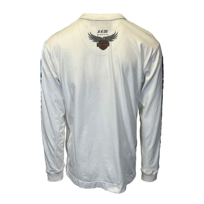 Branded Men's White T-Shirt 115th Anniversary Long Sleeve (S99)