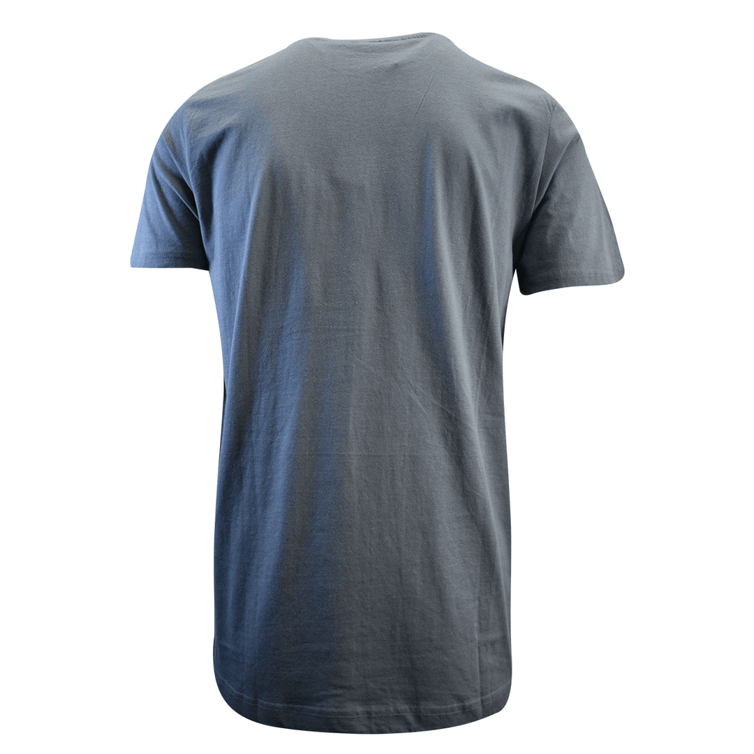 Kappa Men's T-Shirt Sky Blue Abelo Orange Chest Logo S/S Tee (S05)